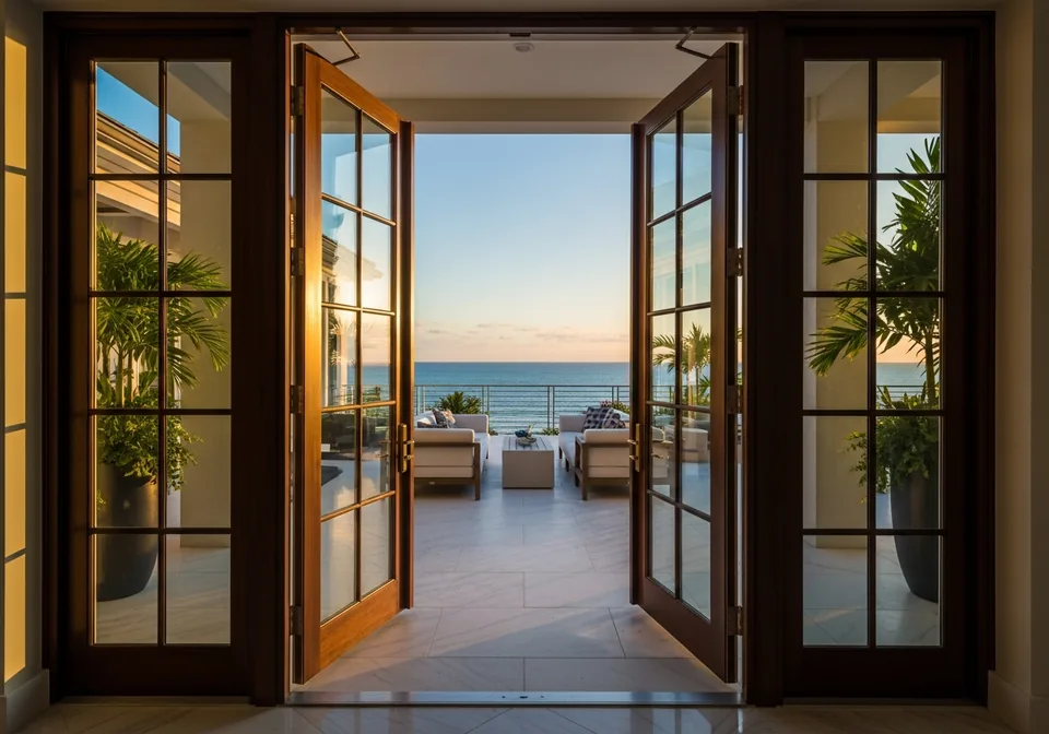 Illustrative Hurricane Impact Doors option